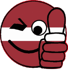 Flags Europe Latvia Smiley - OK 