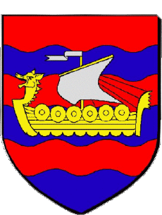 Wappen-Fahnen Frankreich Abteilungen - Städte 50 COUTAINVILLE Wappen