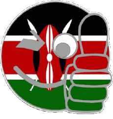 Banderas África Kenia Smiley - OK 