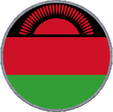 Fahnen Afrika Malawi Runde 