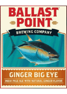 Ginger Big Eye-Getränke Bier USA Ballast Point 