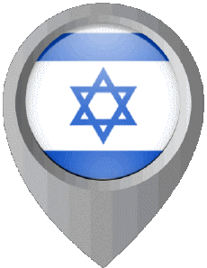 Flags Asia Israel Location Pin 
