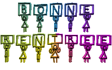 Nachrichten Französisch Bonne Rentrée Transparenter Hintergrund 10 