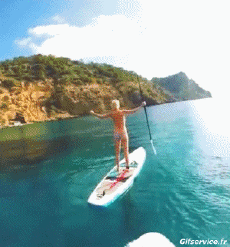 Humor -  Fun Sport Paddle Stürze - Fail 