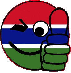 Banderas África Gambia Smiley - OK 