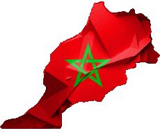 Banderas África Marruecos Mapa 