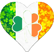 Bandiere Europa Irlanda Cuore 