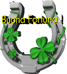 Messages Italian Buona Fortuna Transparent Background 04 