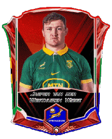 Deportes Rugby - Jugadores Africa del Sur Equipo 2025 Jasper van der Westhuizen Wiese 