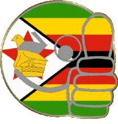 Drapeaux Afrique Zimbabwe Smiley - OK 