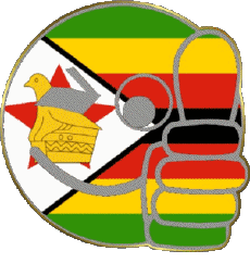 Flags Africa Zimbabwe Smiley - OK 