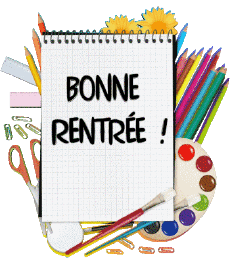 Nachrichten Französisch Bonne Rentrée Transparenter Hintergrund 011 