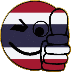 Banderas Asia Tailandia Smiley - OK 