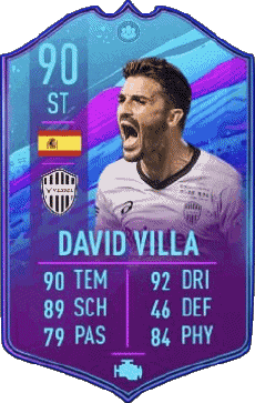 Multimedia Vídeo Juegos F I F A - Jugadores  cartas España David Villa 