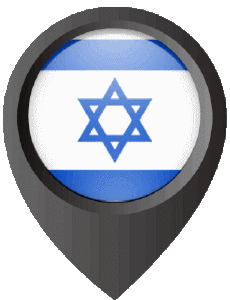 Banderas Asia Israel Marcador de ubicación 