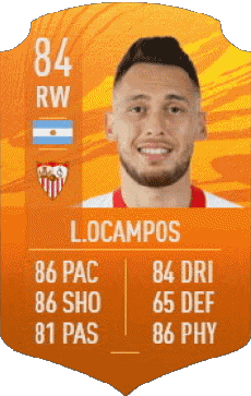 Multimedia Vídeo Juegos F I F A - Jugadores  cartas Argentina Lucas Ocampos 