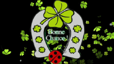 Messages French Bonne Chance Animated Background 001 