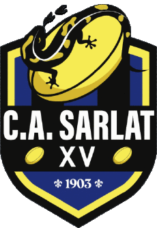 Sports Rugby Club France Logo Dept 24 CA Sarlat 