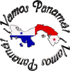 Messages Espagnol Vamos Panamá Bandera 