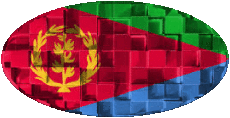 Banderas África Eritrea Oval 01 
