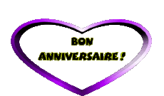 Messagi Francese Bon Anniversaire Coeur 002 