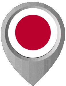 Flags Asia Japan Location Pin 
