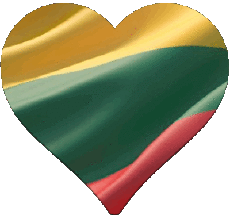 Bandiere Europa Lituania Cuore 