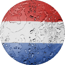 Flags Europe Netherlands Round 