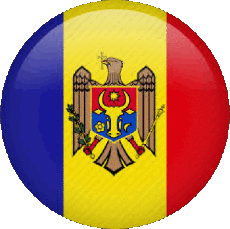 Drapeaux Europe Moldavie Rond 