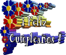 Mensajes Español Feliz Cumpleaños Floral Fondo transparente 005 