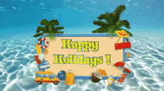 Nachrichten Englisch Happy Holidays Animierter Hintergrund 002 