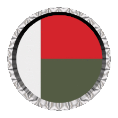 Bandiere Africa Madagascar Rotondo - Anelli 