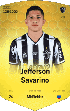 Multimedia Vídeo Juegos F I F A - Jugadores  cartas Venezuela Jefferson Savarino 