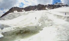 Humor -  Fun Sports Ski Water Slide Fun Win 