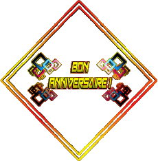 Messages Français Bon Anniversaire Abstrait - Géométrique Fond Transparent 003 