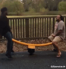 Humor -  Fun MENSCHEN Schaukeln Gamelles Fail 