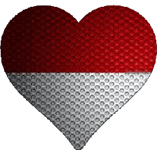 Fahnen Europa Monaco Herz 