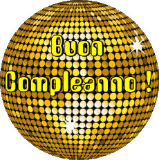 Nachrichten Italienisch Buon Compleanno Astratto - Geometrico Transparenter Hintergrund 013 