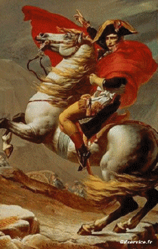 Bonaparte franchissant le Grand-Saint-Bernard-Umorismo -  Fun Morphing - Sembra Artisti pittori ricreazioni d'arte covid contenimento Getty sfida - Jacques-Louis David 