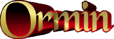 First Names MASCULINE -  UK - USA - IRL - AUS - NZ O Ormin 