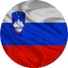 Bandiere Europa Slovenia Tondo 