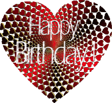 Messages Anglais Happy Birthday Heart 005 
