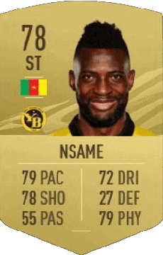 Multimedia Vídeo Juegos F I F A - Jugadores  cartas Camerún Jean-Pierre Nsame 