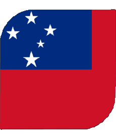 Drapeaux Océanie Samoa Carré 