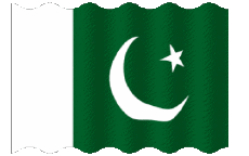 Drapeaux Asie Pakistan Ondulation 