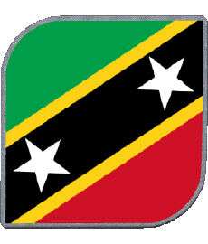 Fahnen Amerika St. Kitts und Nevis Platz 