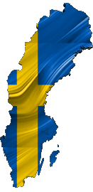 Drapeaux Europe Suède Carte 