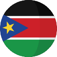 Bandiere Africa Sudan del sud Rond 
