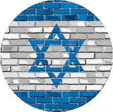 Bandiere Asia Israele Tondo 