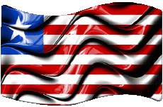 Banderas África Liberia Rectángulo 
